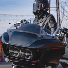 BRL Race Bubble Windshield on stock HD Road Glide
