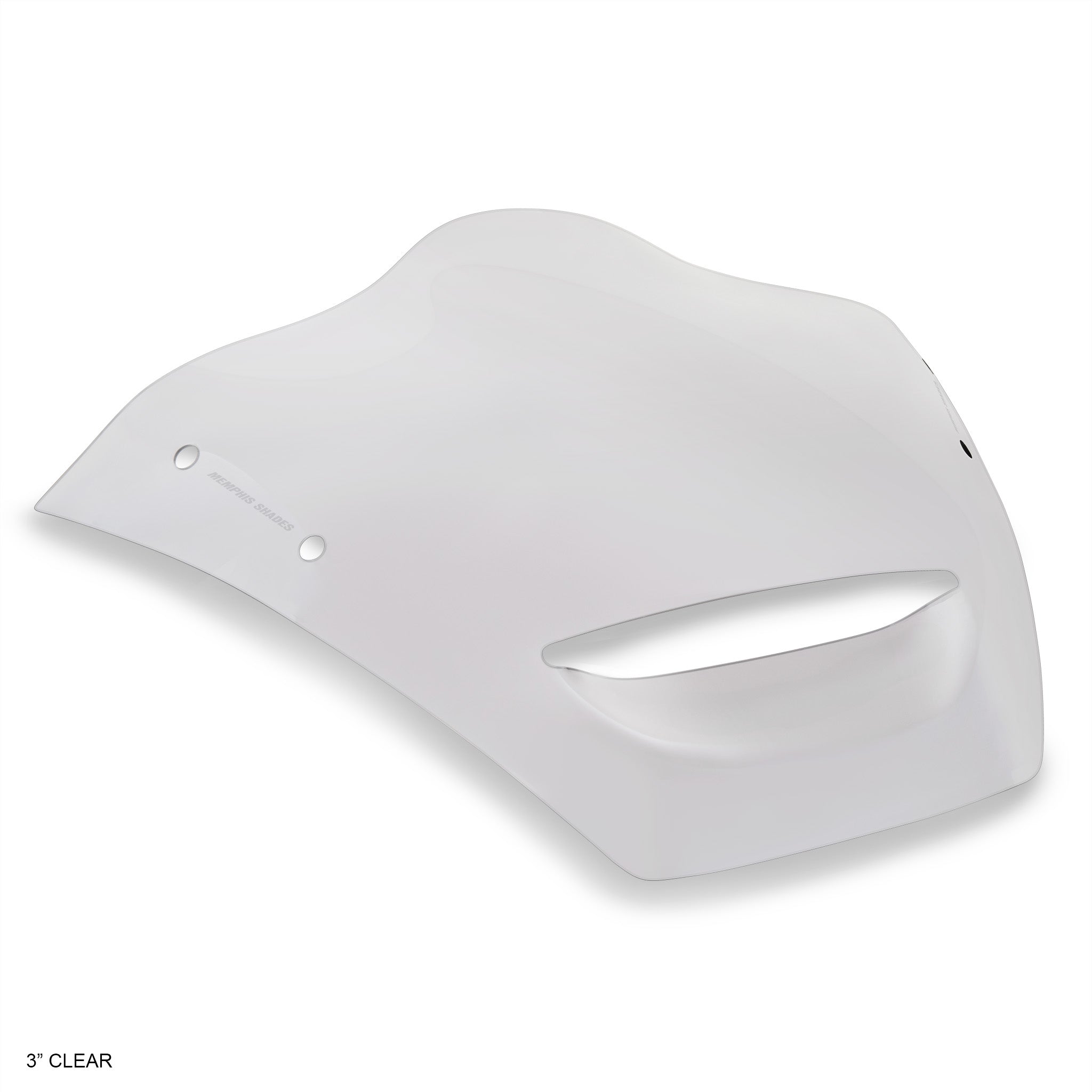 3" Clear BRL Race Bubble Vented 24 Road Glide