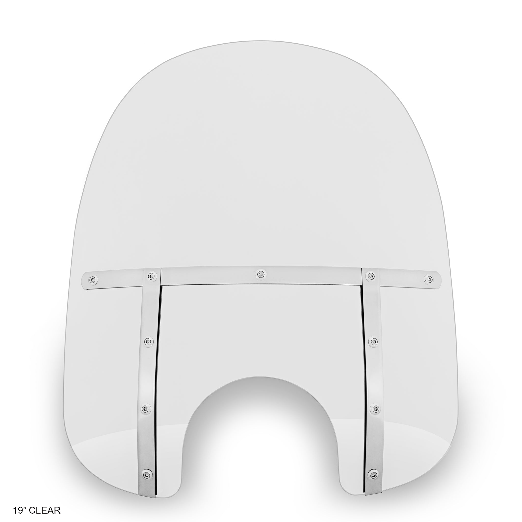 19" Memphis Fats Clear Windshield - 7" Headlight Opening