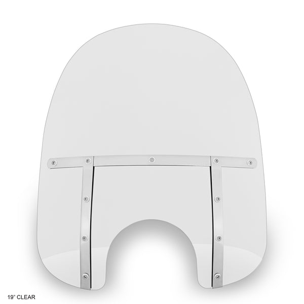 19" Memphis Fats Clear Windshield - 7" Headlight Opening