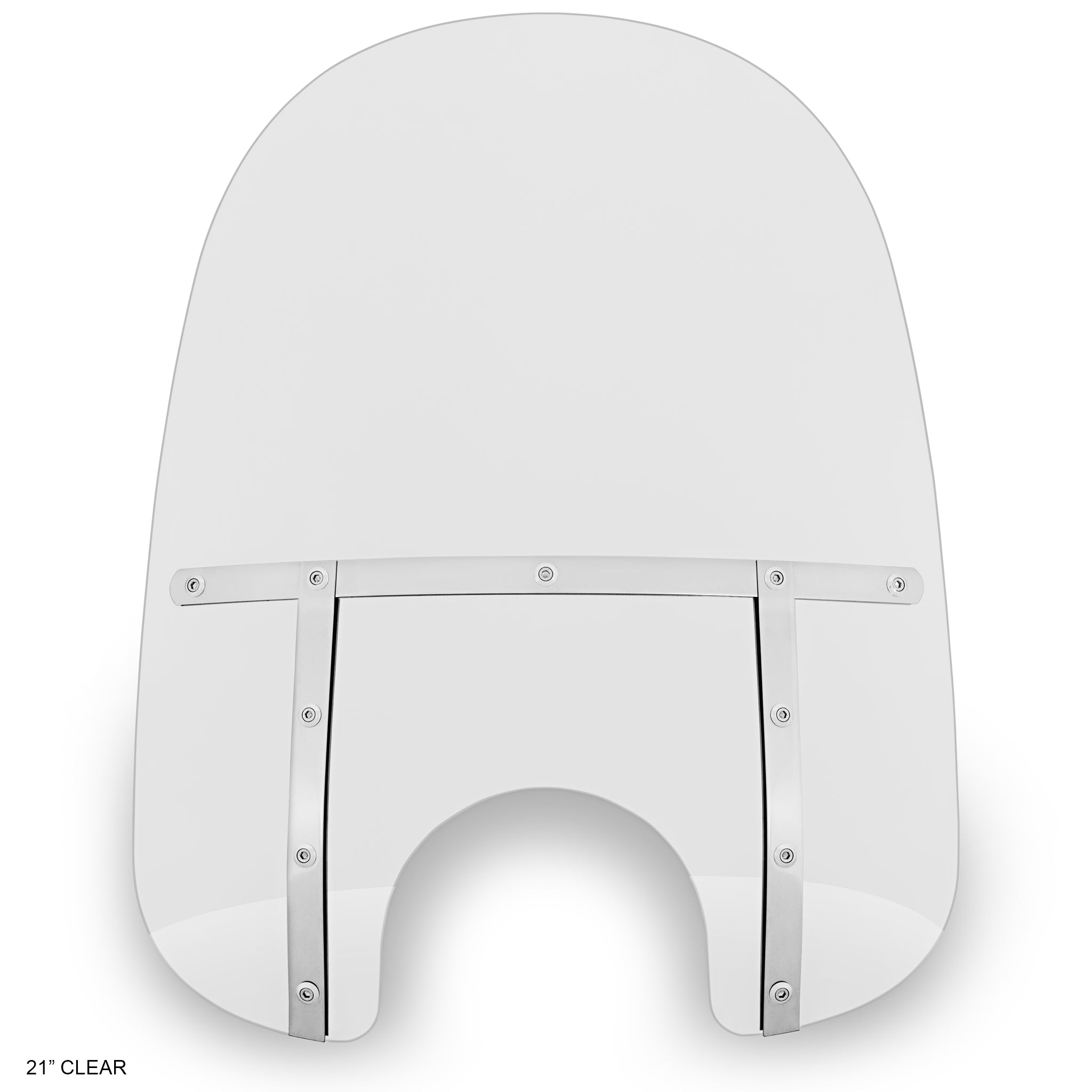 21" Memphis Fats Clear Windshield - 7" Headlight Opening
