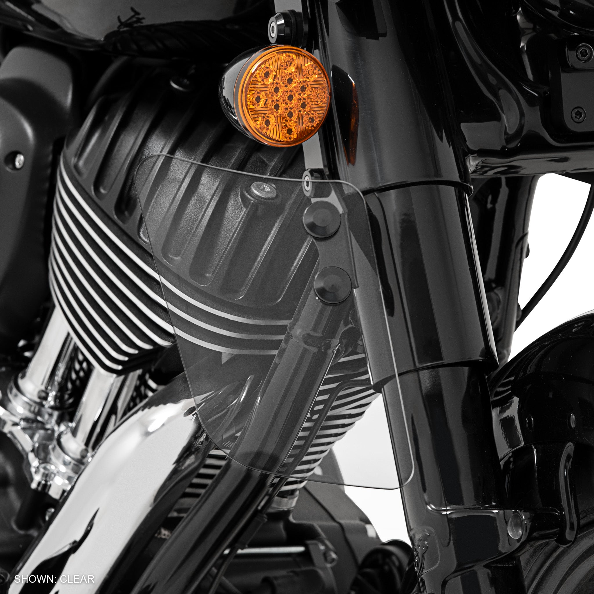 Clear Lower Lowers on an Indian Chief Bobber
