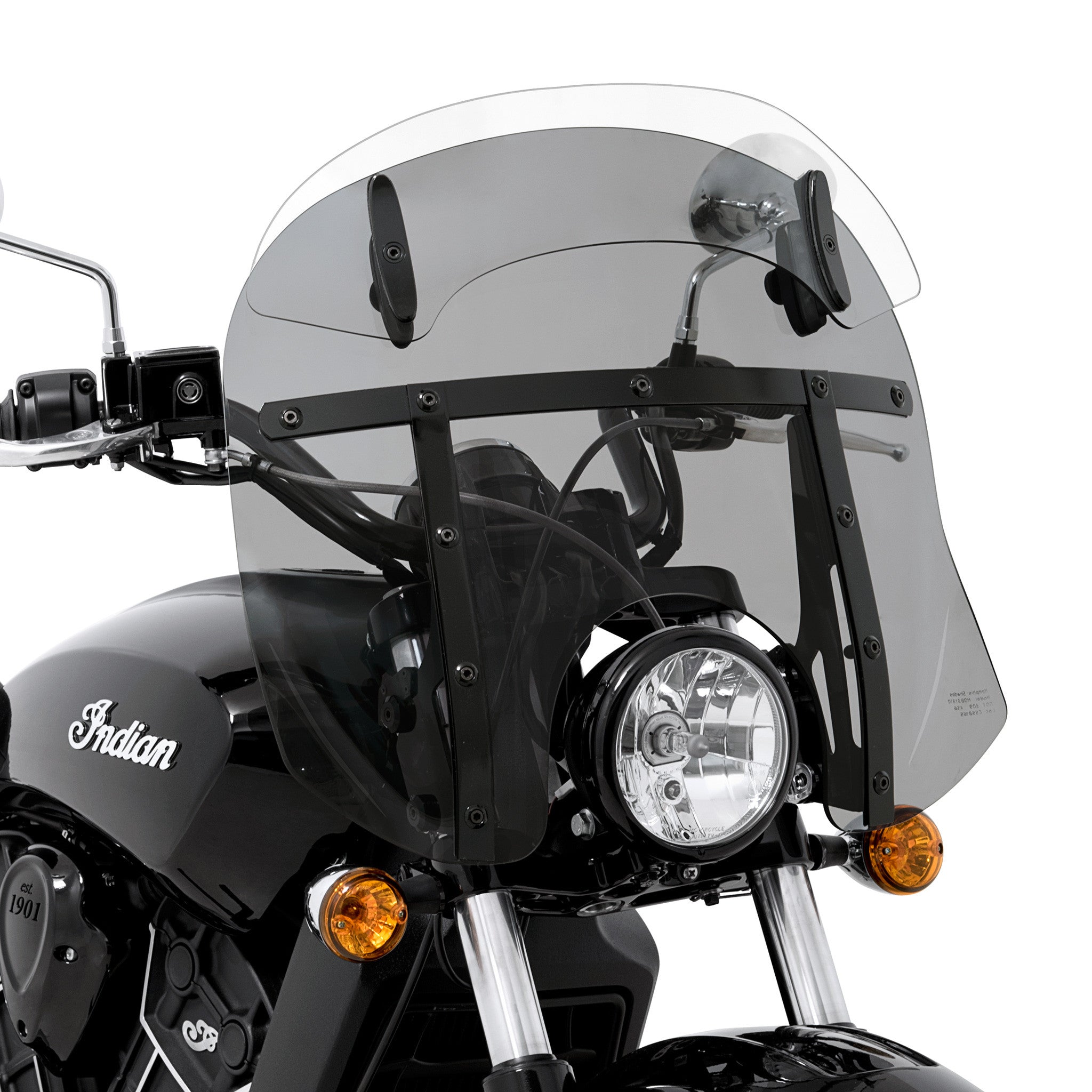 Drop-Top Memphis Fats Windshield for 2015 - 2024 Indian Scout and Scout-Sixty