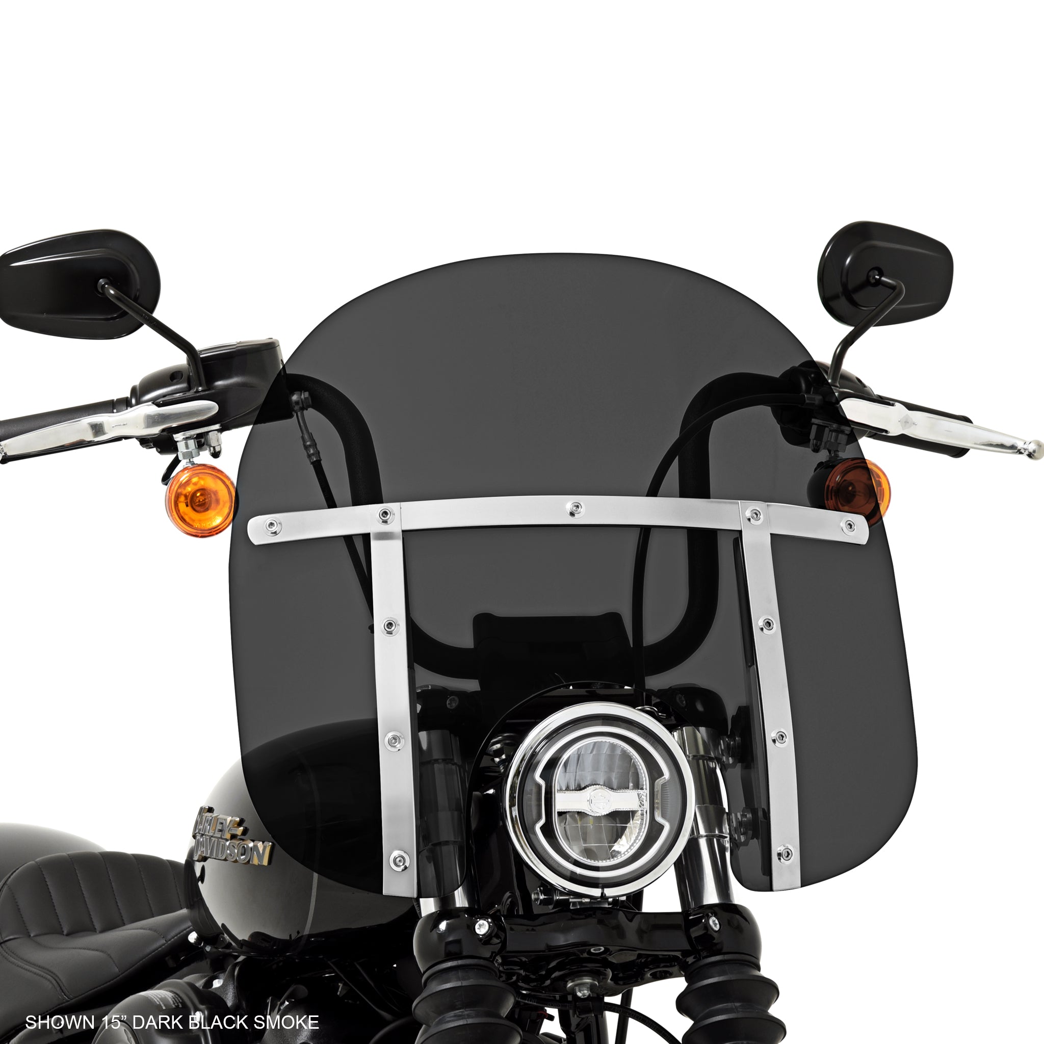 Memphis Fats windshield for 2018 - 2023 HD FXBB Softail Street Bob.