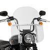 19" Memphis Fats, Clear, Windshield on Harley-Davidson FXBB Softail Street Bob