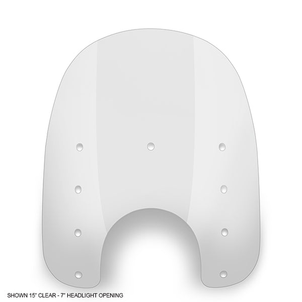 15" Memphis Slim Replacement Plastic - Clear - 7" Headlight