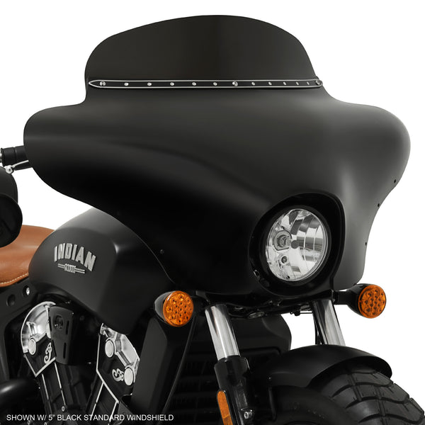 thumbnail image 2 of Windshield Indian Scout Bobber Wind Deflector LOW WIND 2 of 14