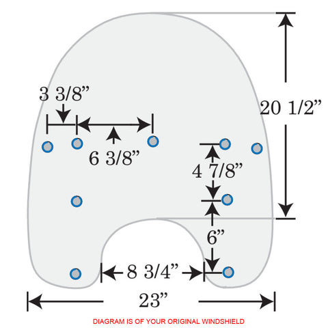 Replacement Plastic for Heritage, Fat Boy w/ Detachable King Size