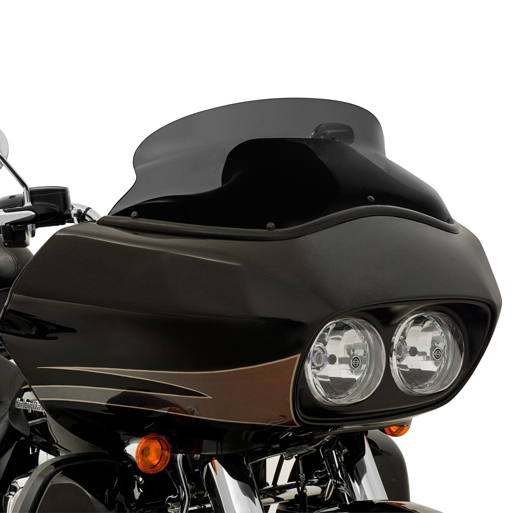 Black Headlight Bezel Scowl Outer Fairing For Harley Road Glide FLTR (1998-2013)