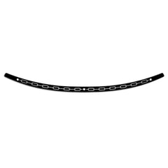 Black Contrast Fairing Windshield Trim for 2014 and Up FLH