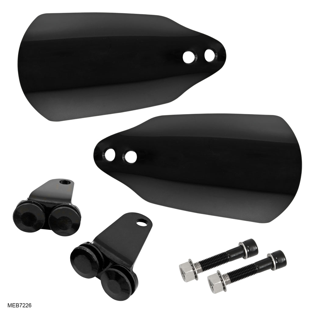 thumbnail image 2 of Pair Black Metal Hand Guards For Harley Davidson Electra Glide, Street Glide, Road Glide 2 of 5