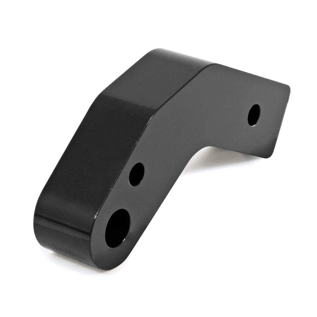 Motoforti Headlight Extension Block For Harley Dyna - Metal, 83x38.5mm, Black Or Silver