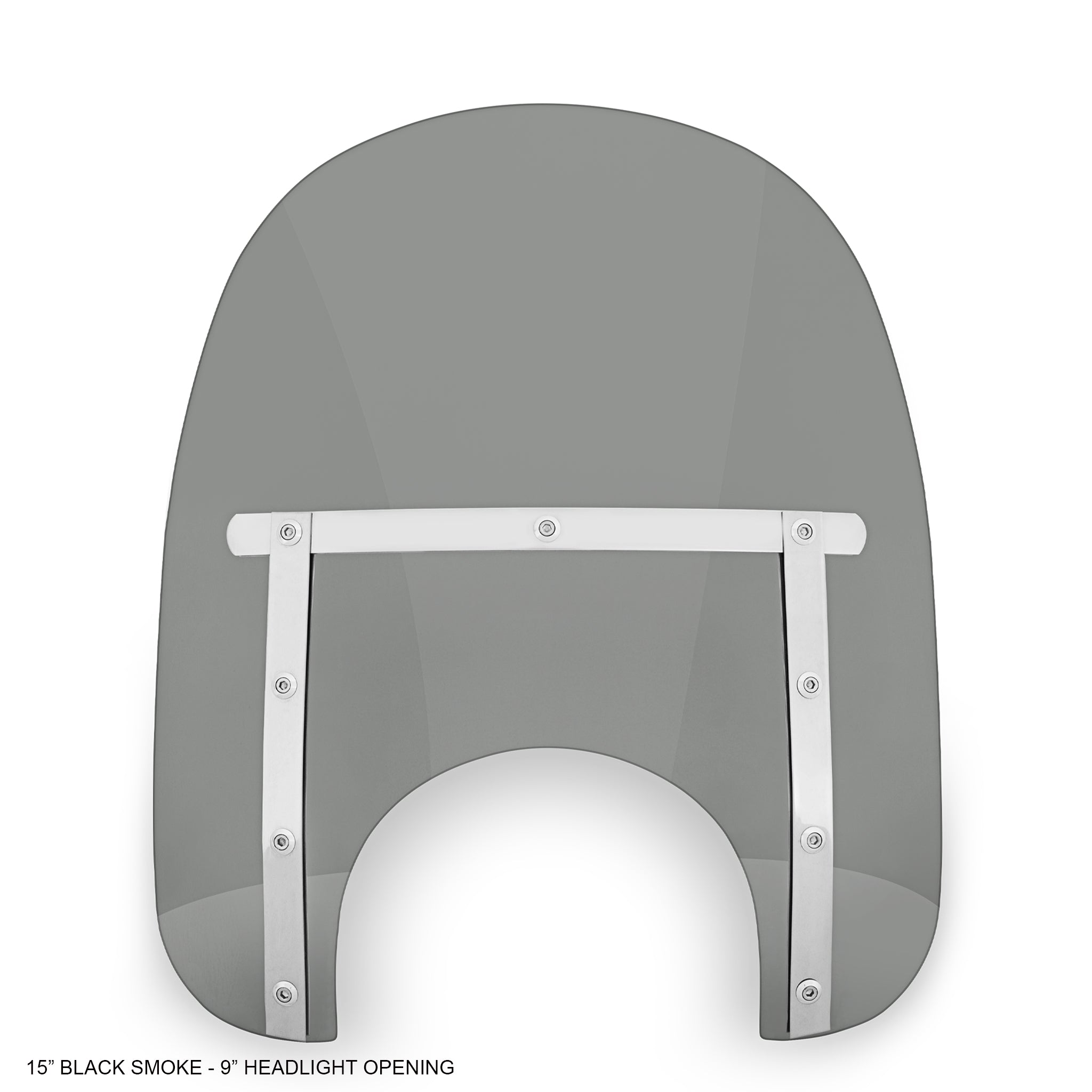 15" Memphis Slim - 9" Headlight - Black Smoke