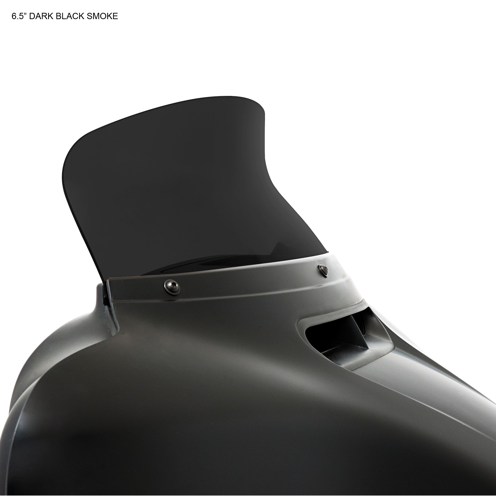 6.5" Dark Black Smoke - Spoiler Windshield for FLH Fairing.
